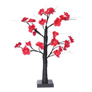 新年桃花树灯彩灯装饰灯家用阳台春节喜庆摆件过年入户门氛围装扮