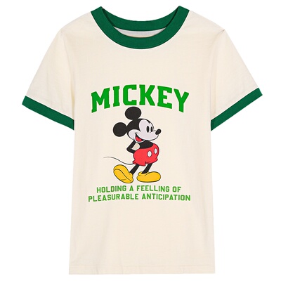 落落狷介短袖字母印花T恤女