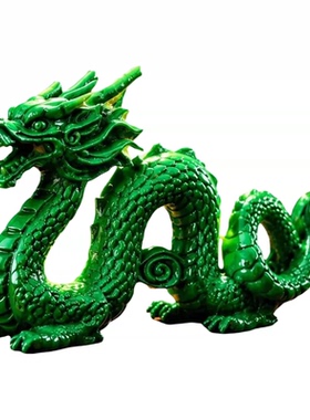 桃木龙青龙摆件补东南角吉祥物