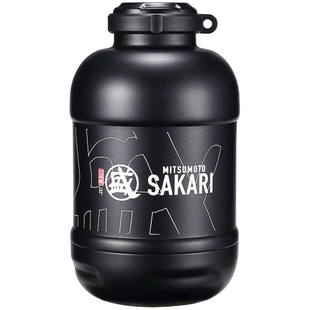 日本三本盛保温大号大容量水杯便携高端316不锈钢咖啡宝宝保温壶