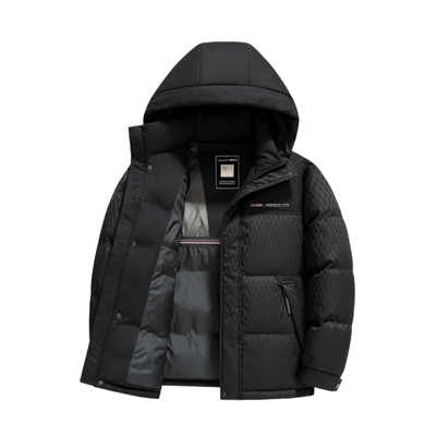 连帽短款羽绒服男冬季保暖面包服