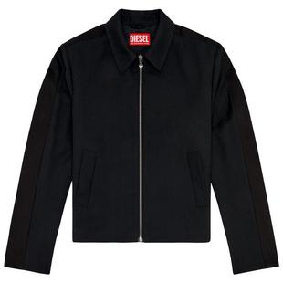 [折扣]DIESEL男士黑色拉链巴恩工装风格夹克外套A143980CBCL