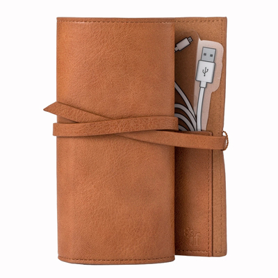 英国IF文创卷式PU数码文具收纳袋