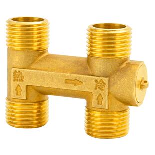 百战h阀零冷水循环阀4分6分热水器回水阀单向阀止回热水三通