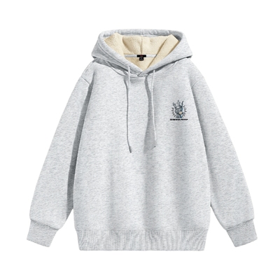 班尼路S&K羊驼绒保暖连帽卫衣男