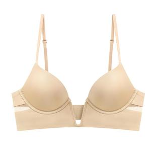 MIMI FANTASY深V内衣女小胸性感薄款隐形低胸V领美背礼服文胸套装