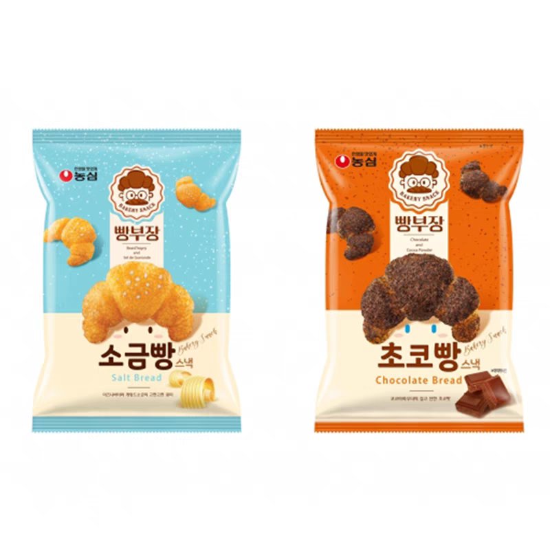 韩国进口韩国农心面包形膨化