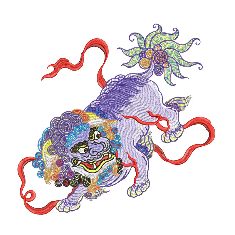 狮子绣花高端emb源文件电子版