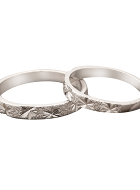 满天星情侣戒指男女款一对