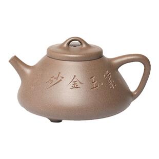 云雅 家用单壶泡茶壶宜兴纯手工原矿青灰泥顾杏娟石瓢290ml紫砂壶