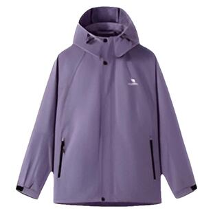迪丽热巴同款骆驼山海夹克新款女装紫色外套户外防风风衣登山服男