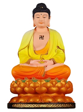 娑婆四圣树脂神像玄关客厅摆件