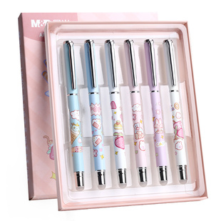 晨光热可擦钢笔小学生专用三年级热敏可擦钢笔学生用书法练字儿童初学者可替换墨囊钢笔高颜值男女孩金属钢笔