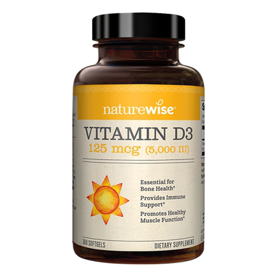 naturewise维生素D3阳光瓶5000iu