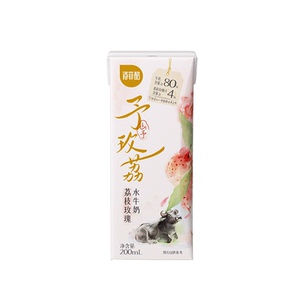 【天猫U先】百菲酪山予系列荔枝玫瑰水牛奶200ml*1盒 1