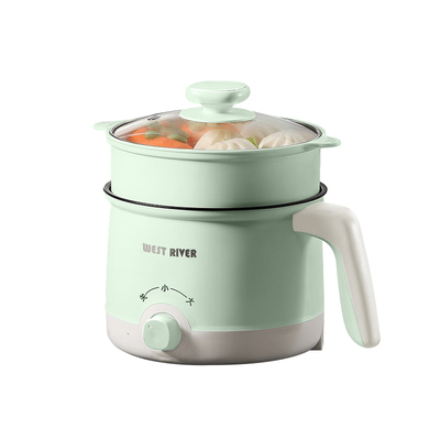 德国电炒锅多功能煮面锅家用学生宿舍电火锅寝室蒸煮一体锅不粘锅