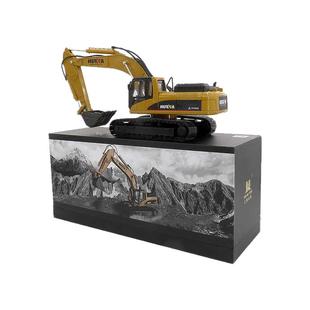 金属履带汇纳合金车模型挖土机工程车玩具挖掘机320D摆件男孩礼品