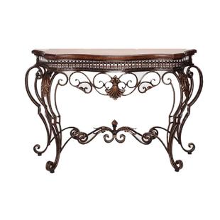 美式铁艺玄关桌玄关台过道家具法式装饰条案欧式复古桌子玄关柜