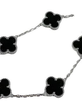 高品质18K玫瑰金手链四叶草女