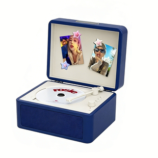 橙迪D200CD机复古音乐专辑播放器蓝牙音箱音响光碟唱片机生日礼物