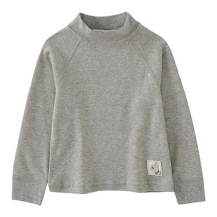 儿童半高领打底衫男童纯棉插肩长袖T恤女童内搭秋衣宝宝休闲上衣