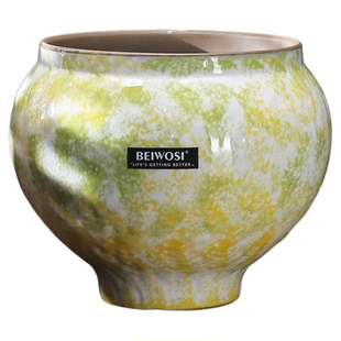 景德镇陶土新中式蝴蝶兰专用花盆冬青客厅简约轻奢高级感陶瓷大号