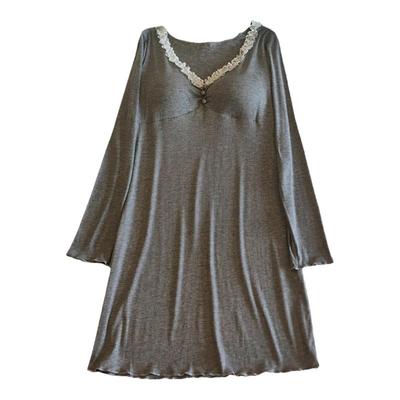 春秋季莫代尔性感纯欲风睡裙