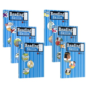 【自营】Harcourt Family Learning Reading Skills 哈考特阅读技巧 小学1-6年级教辅 阅读理解完形填空 英文原版进口图书