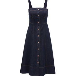 Vero Moda奥莱连衣裙春夏新款休闲度假含棉舒适吊带牛仔裙裙子