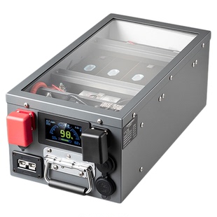 透明甄牌房车磷酸铁锂电池12V24V48光伏储能电池床车改装户外电源