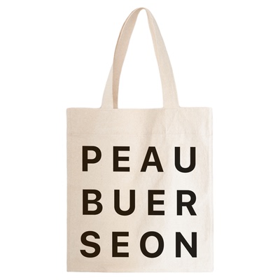 SecondMoon百搭字母单肩帆布袋