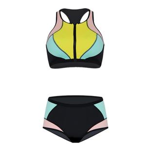 BE范德安成人分体泳衣女款未来主义系列几何超弹运动比基尼