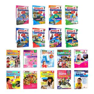 加拿大教材练习册 英文原版 complete Canadian Curriculum 加拿大小学4科教材带答案Math Science 1-8年级数学英语科学法语教辅书