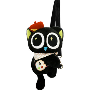 现货！歪瓜出品 罗小黑战记2毛绒公仔包 可爱单双肩可斜跨玩偶包