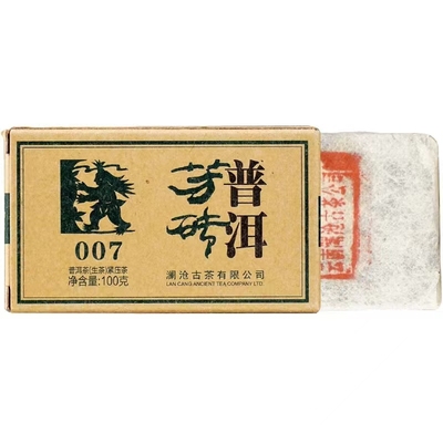 澜沧古茶2013年007小砖生茶100g