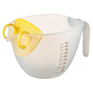 日本进口打蛋碗做蛋羹玉子烧神器蛋液去筋过滤搅拌烘焙淘米洗菜盆