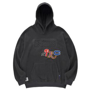 Battles 秋冬新品摇粒绒刺绣压印连帽卫衣男女百搭款帽衫外套宽松