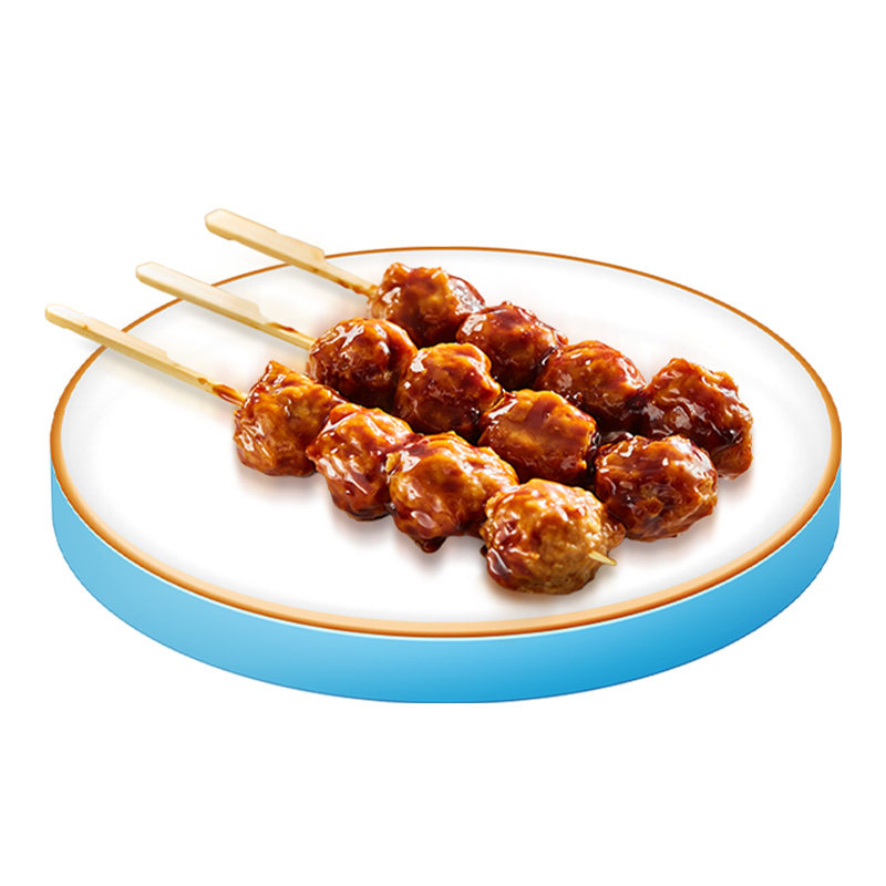 大成日式照烧脆骨鸡肉丸串冷冻半成品微波烧鸟串商用便利店同款