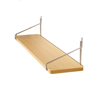 墙上置物架一字板床头置物板墙壁架子木板隔板壁挂式书架厨房承重