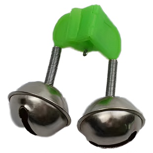 海竿钓鱼高敏度铃铛报警器防甩防掉螺旋纯铜铃铛海竿配件夜光灯