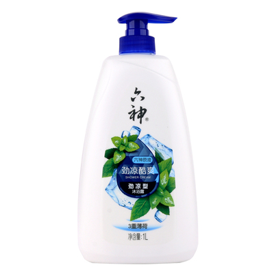 六神沐浴露劲凉酷爽1l三重薄荷