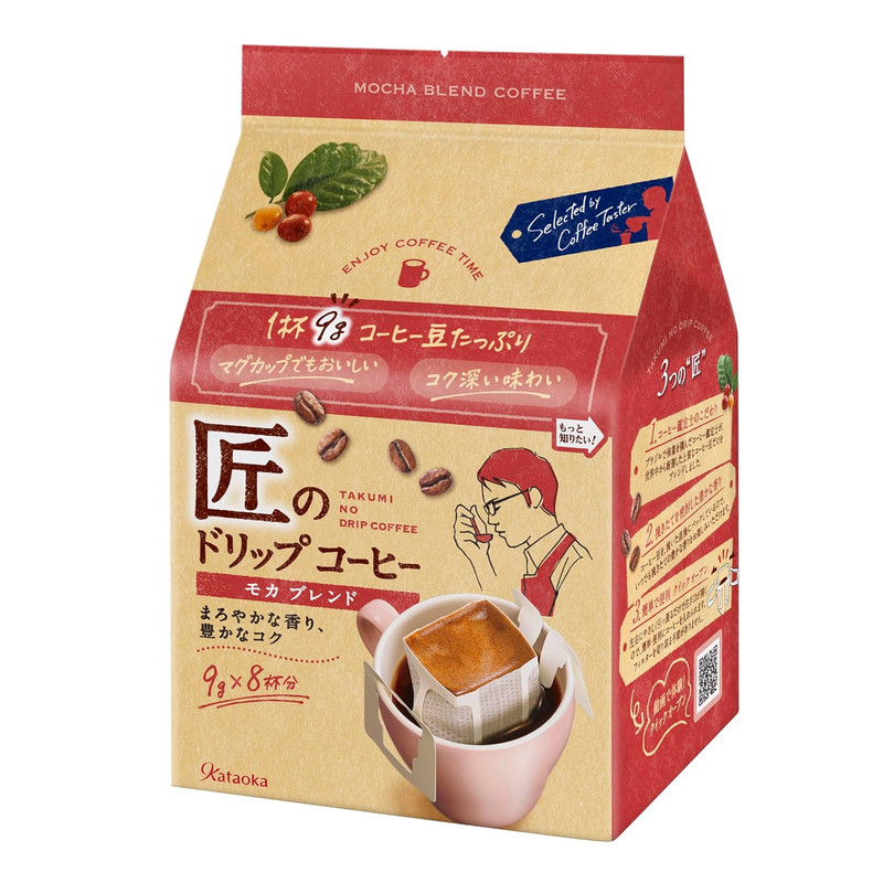 日本现货片冈kataoka匠的滴落现磨手冲咖啡美式纯黑咖啡挂耳咖啡