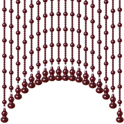 全桃木珠帘新中式门帘吊饰隔断帘