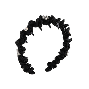 黑色高颅顶防滑发箍女款带齿蓬松头箍2025新款高级感日常外戴发卡