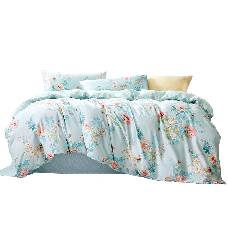 富安娜家纺馨而乐全棉被套纯棉被罩100%纯棉被套被罩被套单件