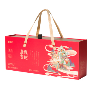 【香菇超级年货节】森蜂园长白山椴树原蜜年货送长辈结晶蜂蜜礼盒