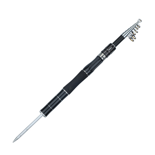 新款超短节迷你路亚竿伸缩竿滑漂竿便携小海杆抛竿套装全套马口竿