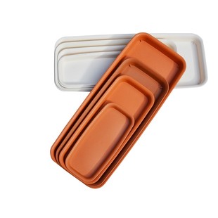 花博士树脂细长方形接水托底托阳台细长条托长盆窗台接水底托盘