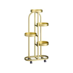 花架置物架阳台2025新款室内家用客厅落地式轻奢多层可移动花架子