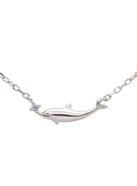 弥音原作银项链短款女海豚锁骨